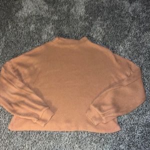 Long sleeve orange sweater small